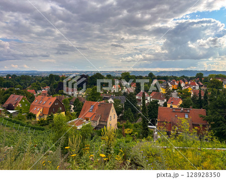 Small German village view from above. Small German village view from above. 128928350