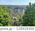 Saxon Switzerland view from above. 128928366