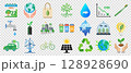 vector ecology icon set 128928690