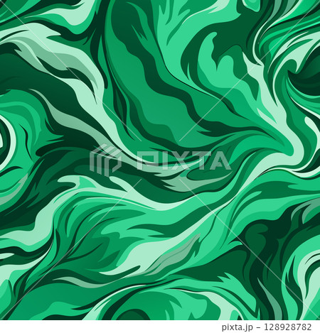 Abstract emerald marble vector pattern. Elegant vector seamless background. 128928782