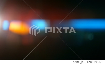 Abstract background of real lens flare for overlay or transition 128929169