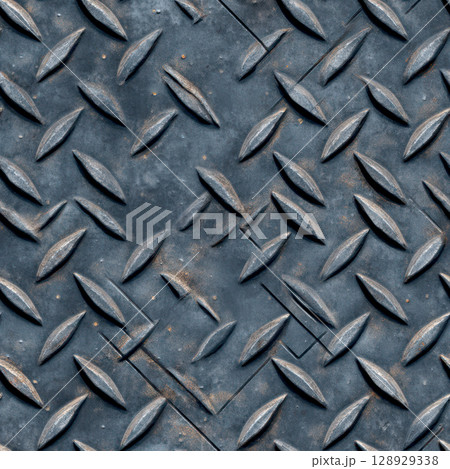 シームレスな縞鋼板の背景素材 128929338