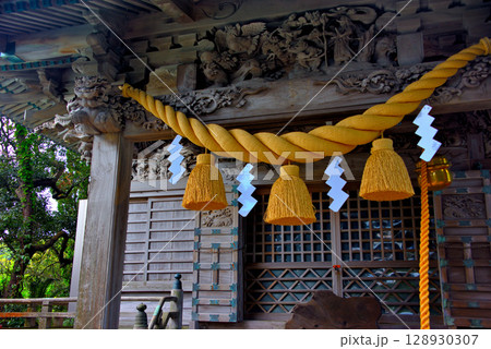 中部地方・伊豆半島・大瀬崎・淡水の神池で有名な大瀬神社・静岡県沼津市西浦(2) 128930307