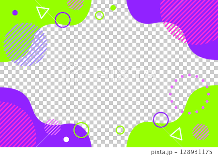 Abstract geometric pattern frame material, stylish, postcard size Abstract geometric pattern frame material, stylish, postcard size 128931175