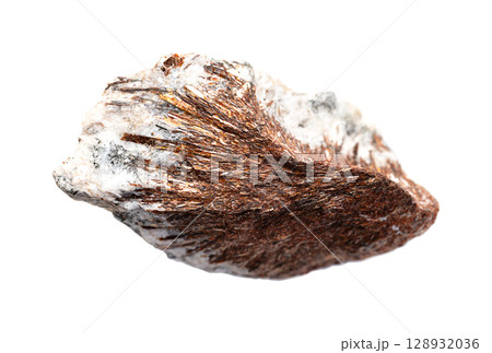 Astrophyllite, stellate aggregates. Rare brown to golden hydrous potassium iron titanium silicate mineral, with bladed or acicular crystals, and habit of starburst-like sprays and micaceous cleavage. Astrophyllite, stellate aggregates. Rare brown to golden hydrous potassium iron titanium silicate mineral, with bladed or acicular crystals, and habit of starburst-like sprays and micaceous cleavage. 128932036