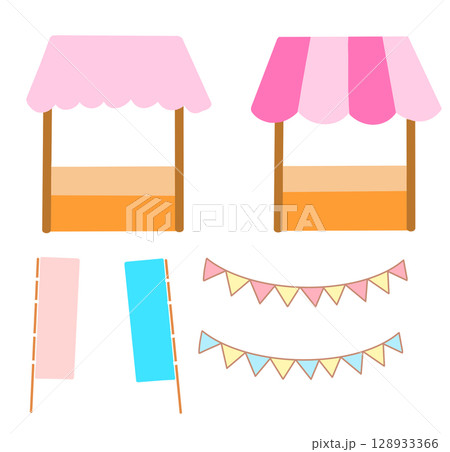 可愛いお店のイラスト 128933366
