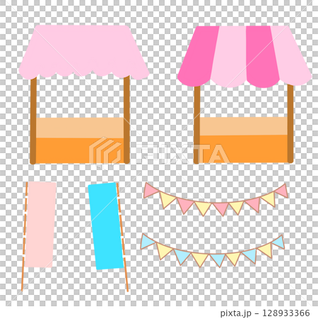 可愛いお店のイラスト 128933366