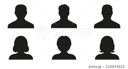 Silhouette Avatar Icon Set. User Profile, Anonymous Person, And Default Picture Silhouette Symbol Collection. Ideal For Social Media, Online Platforms, User Interfaces. Isolated Vector Illustration Silhouette Avatar Icon Set. User Profile, Anonymous Person, And Default Picture Silhouette Symbol Collection. Ideal For Social Media, Online Platforms, User Interfaces. Isolated Vector Illustration 128934822