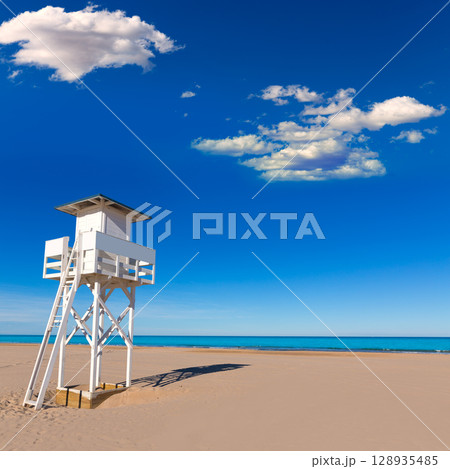 Gandia beach in Valencia Mediterranean Spain Gandia beach in Valencia Mediterranean Spain 128935485