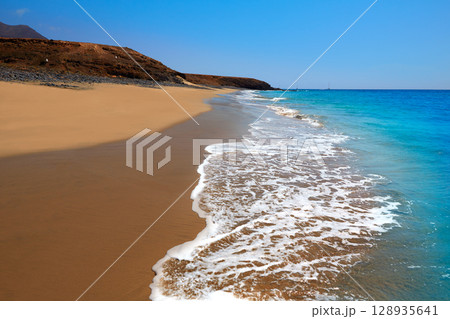 Jandia Beach Fuerteventura at Canary Islands Jandia Beach Fuerteventura at Canary Islands 128935641