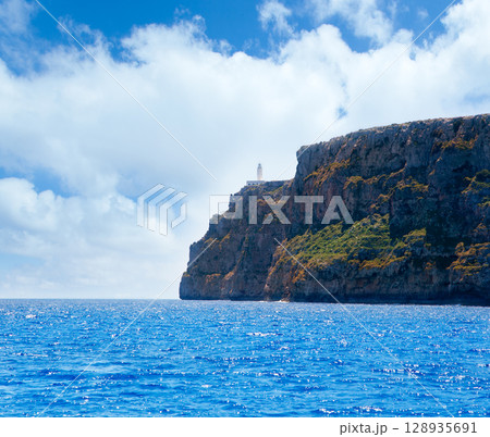 Formentera Faro de la Mola lighthouse sea view 128935691