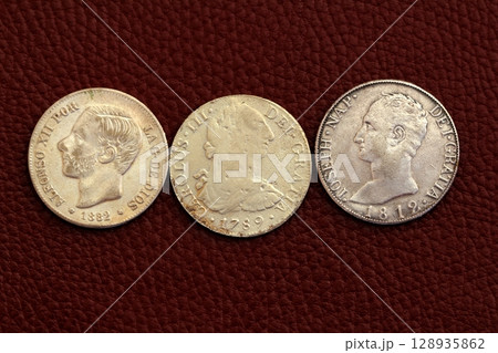 five pesetas spain old coins Alfonso XII Carlos III five pesetas spain old coins Alfonso XII Carlos III 128935862
