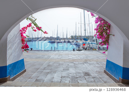 Gran canaria Puerto de Mogan marina boats 128936468