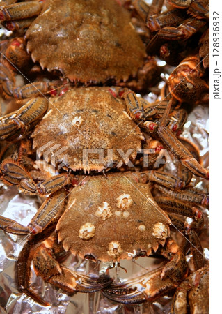 Crab from Mediterranean, texture pattern Crab from Mediterranean, texture pattern 128936932