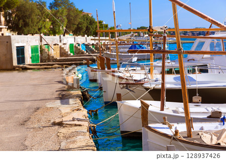 Majorca Porto Colom Felanitx port in mallorca 128937426
