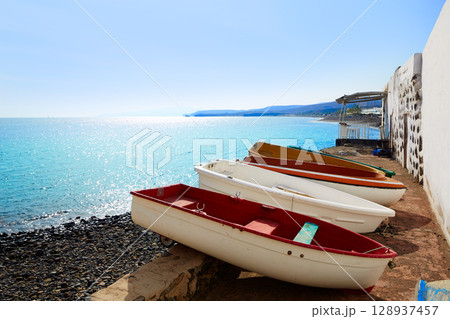 Taralejo beach Fuerteventura at Canary Islands Taralejo beach Fuerteventura at Canary Islands 128937457