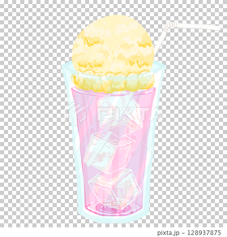 Delicious Peach Float 128937875