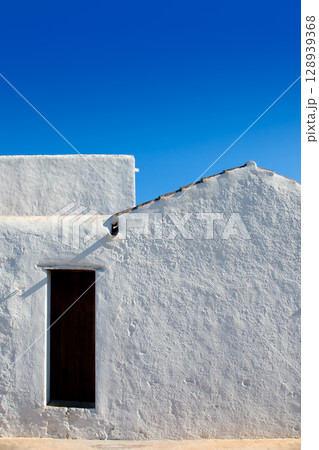 Ibiza Santa Agnes whitewashed houses Ibiza Santa Agnes whitewashed houses 128939368