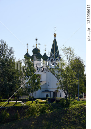 Morning Sunlight on Assumption Church in Nizhny Novgorod 128939613