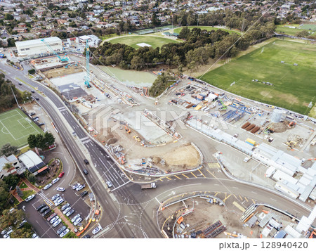North East Link Under Construction in Melbourne Australia 128940420
