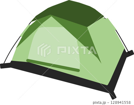 テントのグラフィック素材イラスト	 128941558