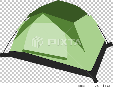 テントのグラフィック素材イラスト	 128941558