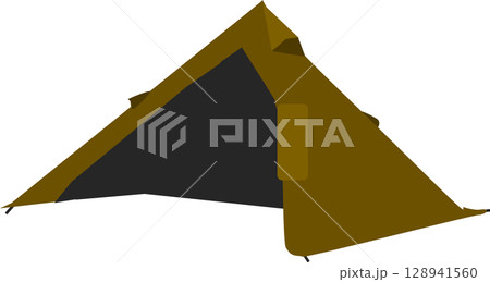 テントのグラフィック素材イラスト	 128941560