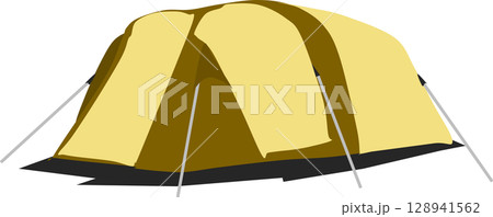 テントのグラフィック素材イラスト	 128941562