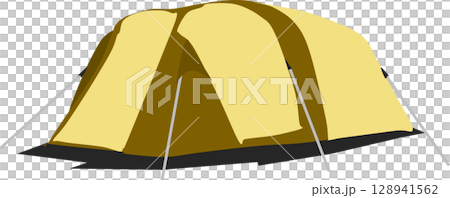 テントのグラフィック素材イラスト	 128941562