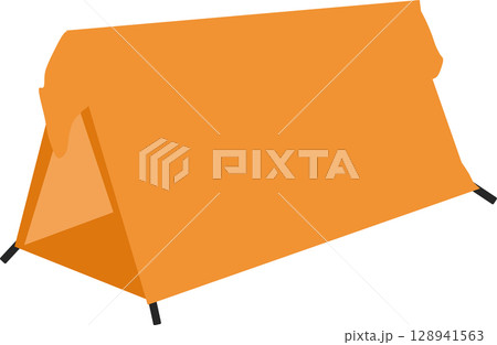 テントのグラフィック素材イラスト	 128941563