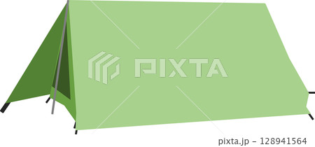 テントのグラフィック素材イラスト	 128941564