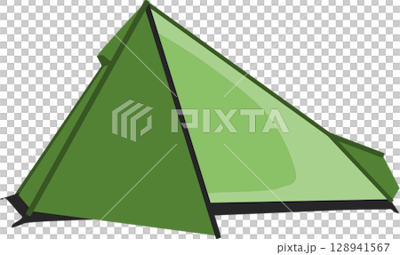 テントのグラフィック素材イラスト	 128941567