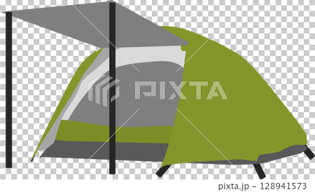 Tent graphic illustration 128941573