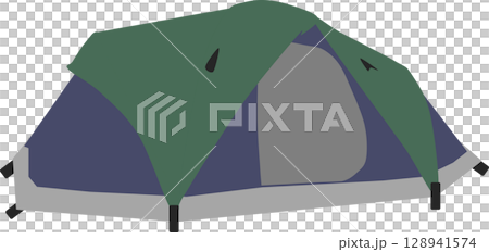 テントのグラフィック素材イラスト	 128941574