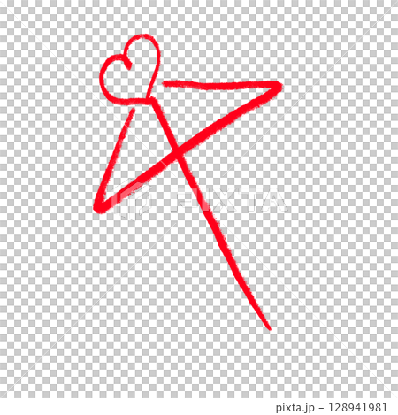 Red umbrella Red umbrella 128941981