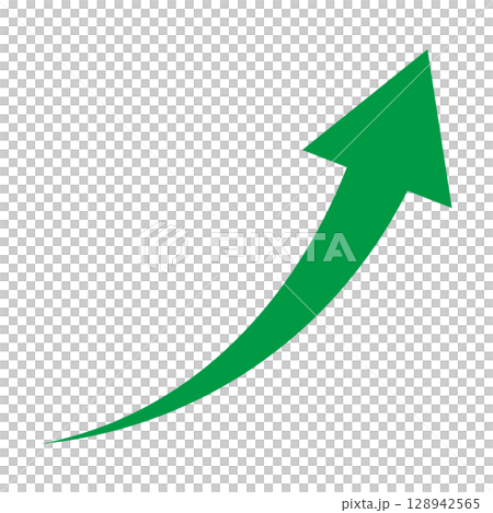 Simple illustration of an arrow pointing upwards on a white background Simple illustration of an arrow pointing upwards on a white background 128942565