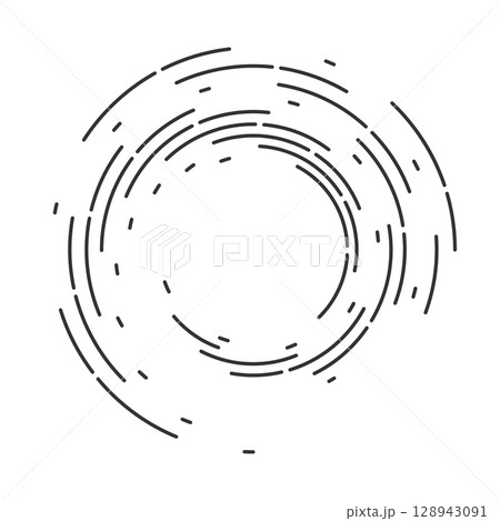 Abstract circular pattern vector background. Round arcs spiral backdrop. Moving circles design Abstract circular pattern vector background. Round arcs spiral backdrop. Moving circles design 128943091