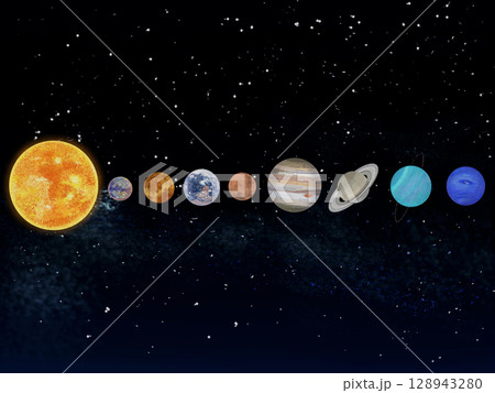 太陽系_宇宙背景_横 128943280