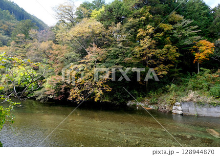 長野県下伊那郡阿智村_駒場ダム付近の阿知川2_2023年10月 長野県下伊那郡阿智村_駒場ダム付近の阿知川2_2023年10月 128944870
