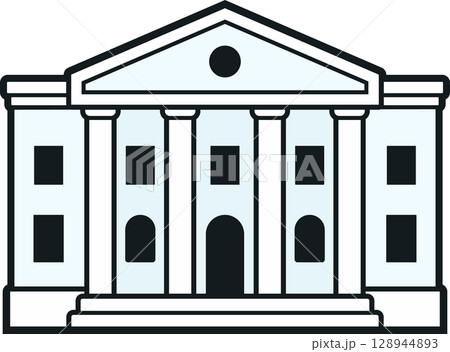 Courthouse building icon 128944893