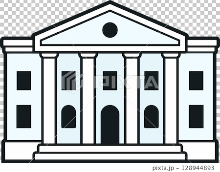 Courthouse building icon 128944893