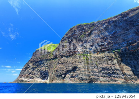 【島根県】国賀めぐり定期観光船から見た国賀海岸（隠岐の島　西ノ島） 128945054