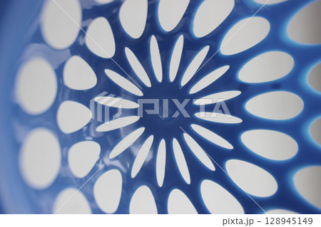 Glossy Surface With Holes In A Form Of Star And Variety Oval Holes Around Glossy Surface With Holes In A Form Of Star And Variety Oval Holes Around 128945149