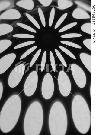 Silicon Structure With Stretched Smooth Holes Texture Background 128945150