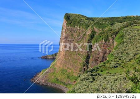 【島根県】快晴の国賀海岸の摩天崖（隠岐の島　西ノ島） 128945528