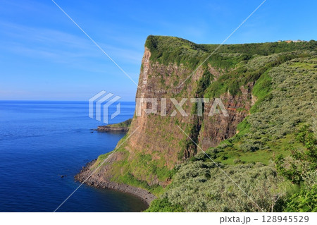 【島根県】快晴の国賀海岸の摩天崖（隠岐の島　西ノ島） 128945529