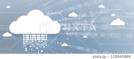 Moder cloud concept technology background and network security idea Moder cloud concept technology background and network security idea 128945869