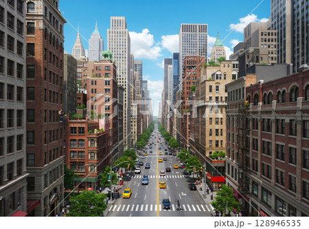 海外の街並み 128946535