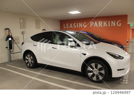 人気車種が揃うアメリカ自動車販売店の展示風景 フォード、シボレー、ダッチ、ピックアップトラック、 人気車種が揃うアメリカ自動車販売店の展示風景 フォード、シボレー、ダッチ、ピックアップトラック、 128946997