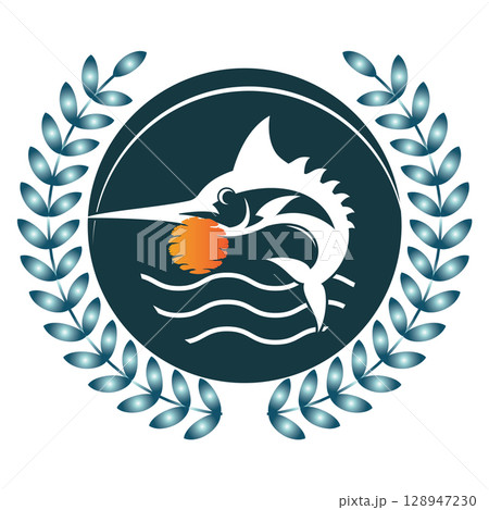 Blue Marlin Logo Design Inspiration 128947230